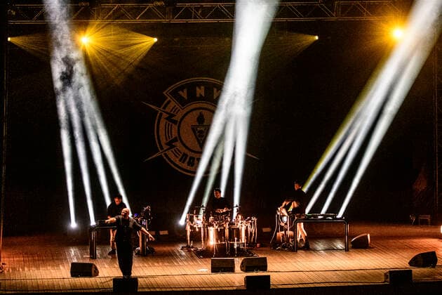 VNV Nation live beim Open Air 2020 in der Freilichtbühne Junge Garde. Dresden, 24.09.2020