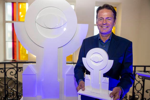 25.09.2020 , Essen , Verleihung Polizei - Award an couragierte Helfer im Polizeipräsidium Essen an der Büscherstraße 2-6. Preisträger Rudi Cerne