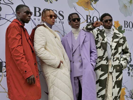 Special guests at Hugo Boss Fashion Show Special guests at Hugo Boss fashion show during Milan Fashion Week Fall Winter 2020 2021 collections. Milano Italy Milan Italy Copyright: LucaxPonti