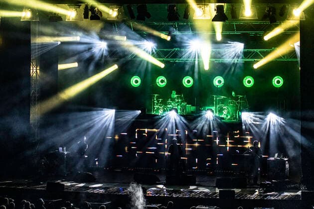 Project Pitchfork live beim Open Air 2020 in der Freilichtbühne Junge Garde. Dresden, 25.09.2020