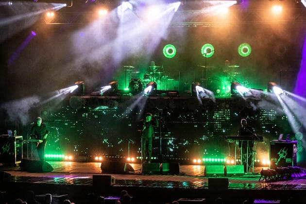 Project Pitchfork live beim Open Air 2020 in der Freilichtbühne Junge Garde. Dresden, 25.09.2020