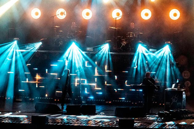 Project Pitchfork live beim Open Air 2020 in der Freilichtbühne Junge Garde. Dresden, 25.09.2020