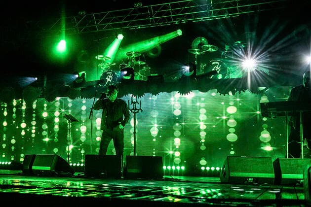 Project Pitchfork live beim Open Air 2020 in der Freilichtbühne Junge Garde. Dresden, 25.09.2020
