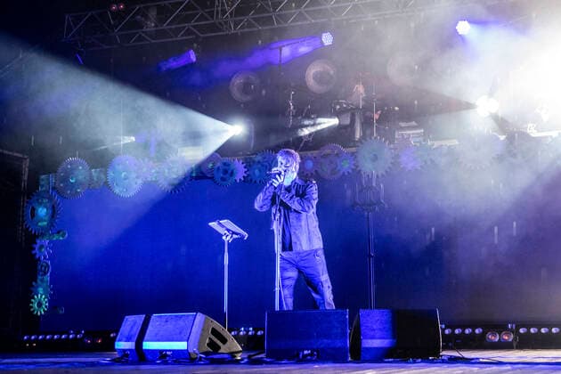 Project Pitchfork live beim Open Air 2020 in der Freilichtbühne Junge Garde. Dresden, 25.09.2020