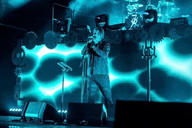 Project Pitchfork live beim Open Air 2020 in der Freilichtbühne Junge Garde. Dresden, 25.09.2020