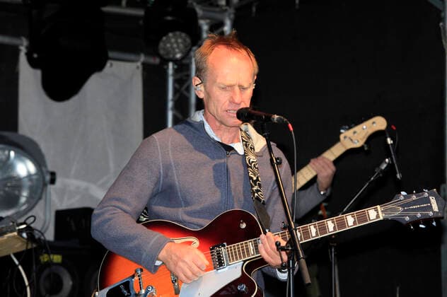 Norbert Leisegang von Keimzeit live beim Ostritzer Friedensfest. Ostritz, 26.09.2020
