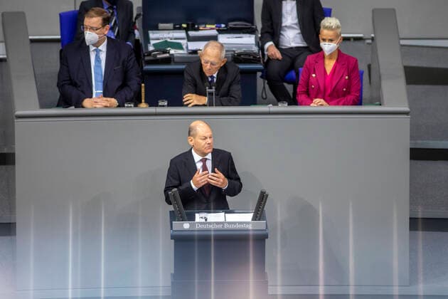 News Themen der Woche KW40 News Bilder des Tages Deutschland, Berlin, Bundestag, 178. Sitzung, Vorstellung des Haushaltsentwurfs, Rede von Finanzminister Olaf Scholz SPD, 29.09.2020