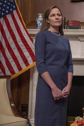 Seventh U.S. Circuit Court Judge Amy Coney Barrett, President Donald Trump s nominee for the U.S. Supreme Court, is shown as she meets with Senator Mike Crapo (not shown) on Tuesday, September 29, 2020, as she begins a series of meetings to prepare for her confirmation hearing, on Capitol Hill in Washington, DC. Pool  WAXP2020092955 TasosxKatopodis