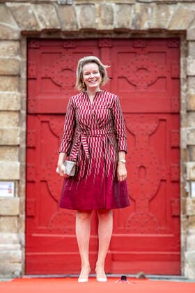 Bilder des Jahres 2020, Entertainment 09 September Entertainment Themen der Woche KW40 Entertainment Bilder des Tages Queen Mathilde of Belgium pictured during a visit to Laarne Castle (Kasteel van Laarne) in Laarne, during a royal visit to the East-Flanders province, Wednesday 30 September 2020.  KURTxDESPLENTER 2555170