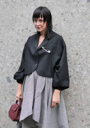 Italy: Vìen street style outfits Fashion blogger street style outfit before and after Vìen fashion show during Milano fashion week fall winter 2020 Milano Italy Milan Italy Copyright: LucaxPonti