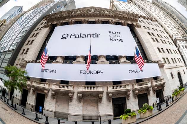 Palantir initial public offering ath NYSE The New York Stock Exchange is decorated on Wednesday, September 30, 2020 for the initial public offering of Palantir Technologies. The data company renowned for its secrecy has received financial baking from the Central Intelligence Agency and is known for work it has done for the US government. (  RichardxB.xLevine