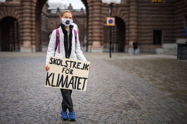 Bilder des Jahres 2020, News 10 Oktober News Themen der Woche KW40 News Bilder des Tages 201002 Climate activist Greta Thunberg pose for a portrait during the Fridays for Future Stockholm Climate Strike on October 2, 2020 in Stockholm. Photo: Maxim ThorÃ BILDBYRAN kod MT MT0046 bbeng greta thunberg klimat klimataktivist climate climate activist climate change fridays for future *** 201002 Climate activist Greta Thunberg pose for a portrait during the Fridays for Future Stockholm Climate Strike on October 2, 2020 in Stockholm Photo Maxim ThorÃ BILDBYRAN kod MT MT0046 bbeng greta thunberg klimat klimataktivist climate climate activist climate change fridays for future,  Copyright: MAXIMxTHORE 0048573203st