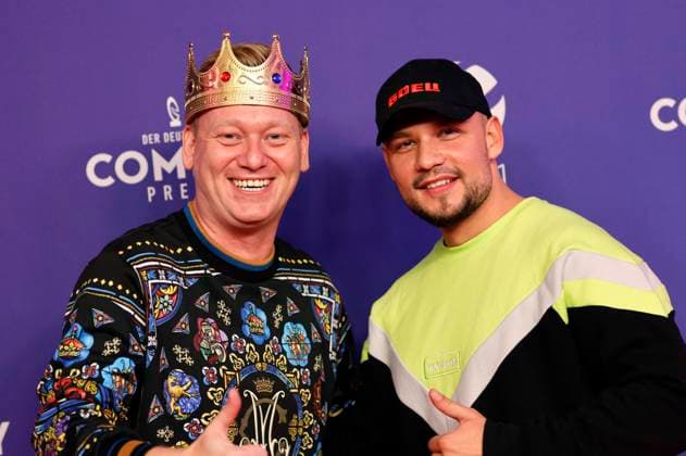 Jens Knossalla und Mark Filatov bei der Verleihung des 24. Deutschen Comedypreises 2020 in Brainpool TV Studio Köln-Mülheim. Köln, 02.10.2020