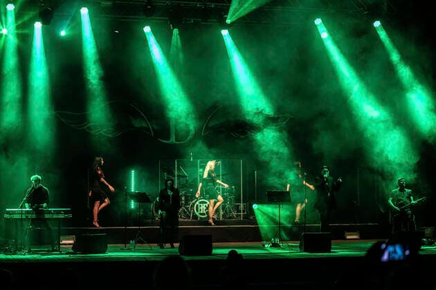 Blutengel live beim We Stay Together Live Open Air 2020 in der Freilichtbühne Junge Garde. Dresden, 03.10.2020