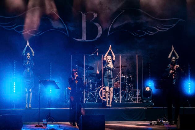 Blutengel live beim We Stay Together Live Open Air 2020 in der Freilichtbühne Junge Garde. Dresden, 03.10.2020