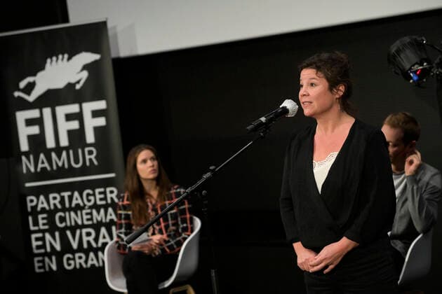Anne Delseth pictured during the closing ceremony of the FIFF Festival Internationale du Film Francophone de Namur , Friday 09 October 2020 in Namur. This year edition is special to respect the sanitary measures to fight the Covid-19 pandemy.  LAURIExDIEFFEMBACQ 05879824