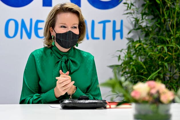 Bilder des Jahres 2020, Entertainment 10 Oktober Entertainment Themen der Woche KW42 Queen Mathilde of Belgium pictured during a virtual event called A Belgian aliance for ambitious climate objectives organised by The Shift, WWF Belgium and Danone with Belgian Queen, Monday 12 October 2020, in Danone in Rotselaar.  DIRKxWAEM 2562712