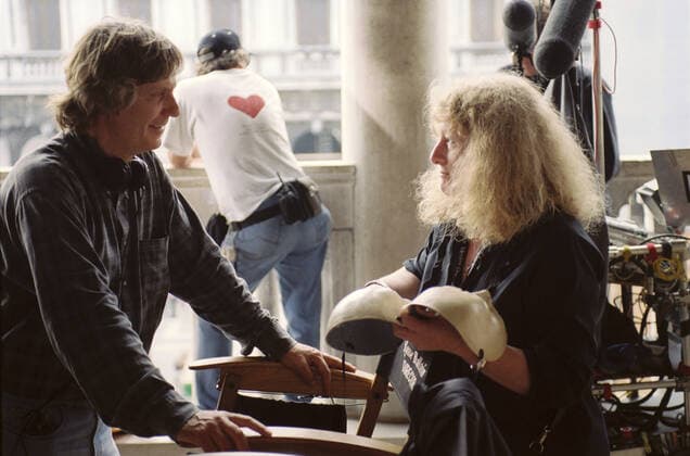 CASANOVA US 2005 L-R Director LASSE HALLSTROM, Costume Designer JENNY BEAVAN Date: 2005  Mandatory credit line: Image courtesy Ronald Grant Mary Evans