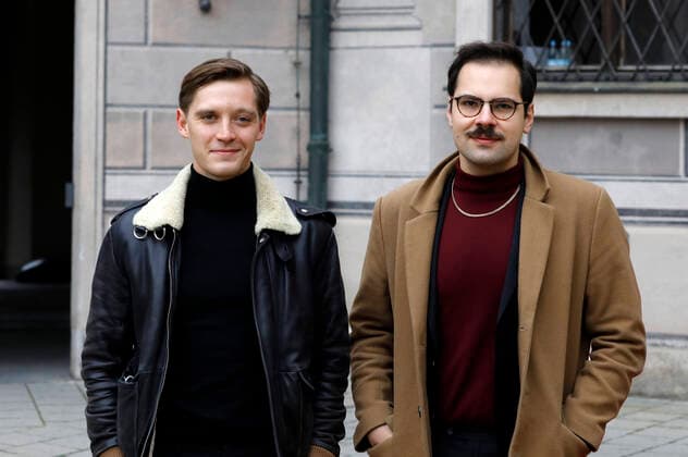 Jonas Nay und David Grabowski bei der Verleihung des 32. Bayerischen Fernsehpreises 2020 in der Residenz München. München, 14.10.2020