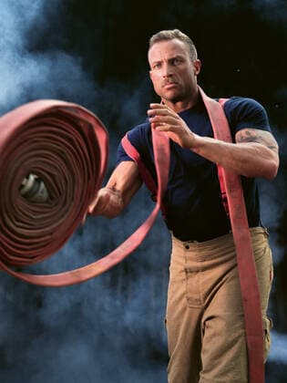 The 2021 Australian Firefighters calendar is here to save 2020. Every October a selection of Australia?s fittest firemen strip off and pose for the Australian Firefighter s Calendar in order to raise money for charity. In the 2021 edition not only do we get to look at some very attractive men, but some adorable animals too; from koalas and kangaroos to rescue kittens and rottweiler puppies. 2019 and early 2020 was a particularly devastating time, and the world grieved with Australia as we suffered through catastrophic bushfires, and an estimated loss of 1 billion animals from our diverse native wildlife. While the fires may have gone, the destroyed bushland has made it impossible for many of the displaced wildlife to return to their n Copyright: xAustralianxFirefightersxCalendarx 40940121 EDITORIAL USE ONLY. NOT FOR USE BY NEWSPAPERS BASED IN THE UK.