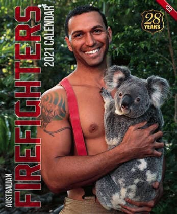 The 2021 Australian Firefighters calendar is here to save 2020. Every October a selection of Australia?s fittest firemen strip off and pose for the Australian Firefighter s Calendar in order to raise money for charity. In the 2021 edition not only do we get to look at some very attractive men, but some adorable animals too; from koalas and kangaroos to rescue kittens and rottweiler puppies. 2019 and early 2020 was a particularly devastating time, and the world grieved with Australia as we suffered through catastrophic bushfires, and an estimated loss of 1 billion animals from our diverse native wildlife. While the fires may have gone, the destroyed bushland has made it impossible for many of the displaced wildlife to return to their n Copyright: xx 40940084 EDITORIAL USE ONLY. NOT FOR USE BY NEWSPAPERS BASED IN THE UK.