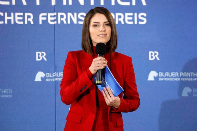 Sandra Rieß bei der Verleihung des 32. Bayerischen Fernsehpreises 2020 in der Residenz München. München, 14.10.2020