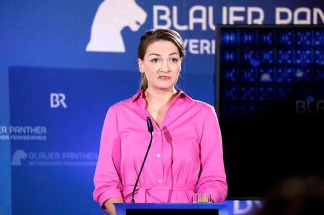 Entertainment Bilder des Tages Judith Gerlach bei der Verleihung des 32. Bayerischen Fernsehpreises 2020 in der Residenz München. München, 14.10.2020