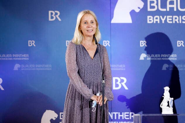 Katrin Bühlig bei der Verleihung des 32. Bayerischen Fernsehpreises 2020 in der Residenz München. München, 14.10.2020