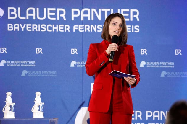 Sandra Rieß bei der Verleihung des 32. Bayerischen Fernsehpreises 2020 in der Residenz München. München, 14.10.2020