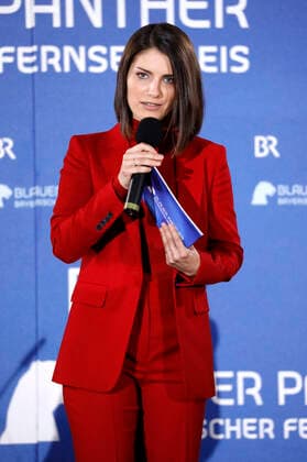Sandra Rieß bei der Verleihung des 32. Bayerischen Fernsehpreises 2020 in der Residenz München. München, 14.10.2020