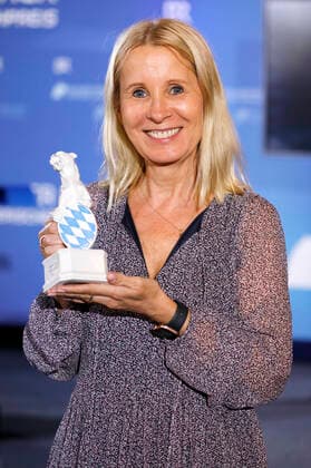 Katrin Bühlig bei der Verleihung des 32. Bayerischen Fernsehpreises 2020 in der Residenz München. München, 14.10.2020