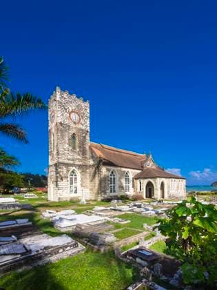 Jamaica, Port Maria, St. Mary Parish Church with cemetery AM003738