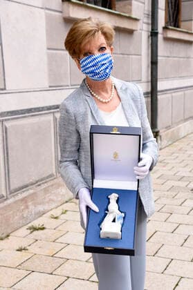 Carolin Reiber bei der Verleihung des 32. Bayerischen Fernsehpreises 2020 in der Residenz München. München, 14.10.2020