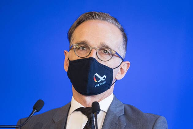 Heiko Maas, Bundesaussenminister, nimmt im Aussenministerium in Paris an einem Treffen der Aussenminister des Weimarer Dreiecks teil. Berlin, 15.10.2020 Berlin Germany Copyright: xThomasxTrutschelx