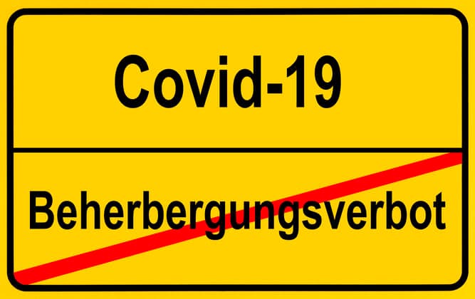 Symbolbild, Streit um Beherbergungsverbot wegen Corona-Krise, Deutschland Coronavirus