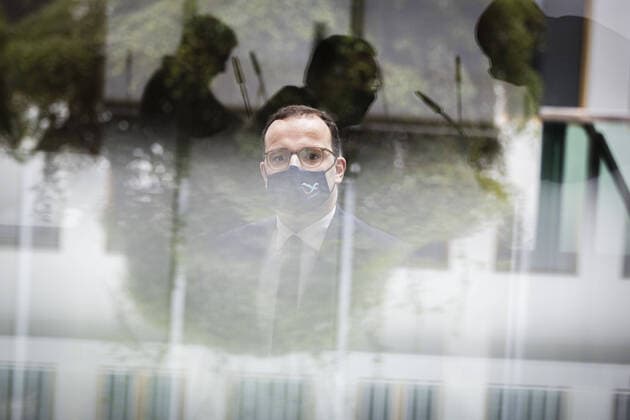 News Bilder des Tages Jens Spahn, Bundesminister fuer Gesundheit, spricht in der Bundespressekonferenz zum Thema: Kitas in der Corona-Pandemie. Berlin, 16.10.2020 Berlin Deutschland *** Jens Spahn, Federal Minister of Health, speaks at the Federal Press Conference on the topic of day-care centers in the Corona Pandemic Berlin, 16 10 2020 Berlin Germany Copyright: xThomasxTrutschel photothek.dex