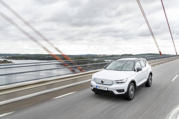 Biltest Volvos nya elbil XC40 Recharge. Anders Deros 2020-10-01 (c) DEROS ANDERS Aftonbladet TT * * * EXPRESSEN OUT * * * AFTONBLADET 1620 Göteborg Sverige x2512x *** Car test Volvos new electric car XC40 Recharge Anders Deros 2020 10 01 c DEROS ANDERS Aftonbladet TT EXPRESSEN OUT AFTONBLADET 1620 Gothenburg Sweden x2512x,  Copyright: xDEROSxANDERS Aftonbladetx Volvo XC40 Recharge