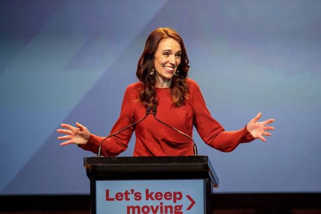 Bilder des Jahres 2020, News 10 Oktober News Themen der Woche KW42 News Bilder des Tages NZ ELECTION 2020, New Zealand Prime Minister Jacinda Ardern speaking during the New Zealand Labour party election night event in Auckland, Saturday, October 17, 2020. ( NO ARCHIVING, EDITORIAL USE ONLY, NO USE IN BOOKS WITHOUT CONSENT AUCKLAND NEW ZEALAND  Copyright: xDAVIDxROWLANDx 20201017001497244418