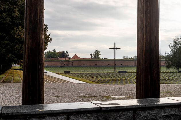 The Terezin Memorial remembered the Nazi persecution victims in silence by laying flowers at the national cemetery in Terezin, Czech Republic, on October 18, 2020, instead of the originally planned annual ceremony that was cancelled for the first time since 1946 due to the COVID-19 epidemic. (CTKxPhoto OndrejxHajek) CTKPhotoP202010180239801 HAJ 12 K