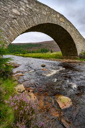 Old stone bridge in Cairngorms National Park ELF02183
