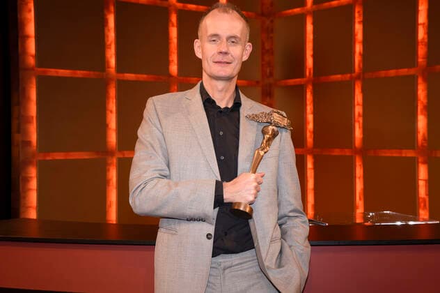 Max Uthoff bei der Verleihung vom Bayerischen Kabarettpreis 2020 im BR-Studio. Unterföhring, 26.10.2020