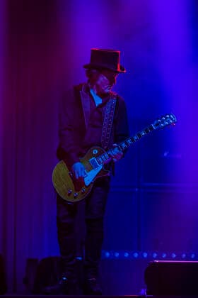 D-A-D afholder koncert i Herning Kongrescenter, torsdag den 29. oktober 2020. Det danske rockband D-A-D skulle spille to store danske koncerter, men paa grund af de gaeldende coronarestriktioner, er disse blevet aflyst og erstattet af ti mindre koncerter.. , Herning Denmark