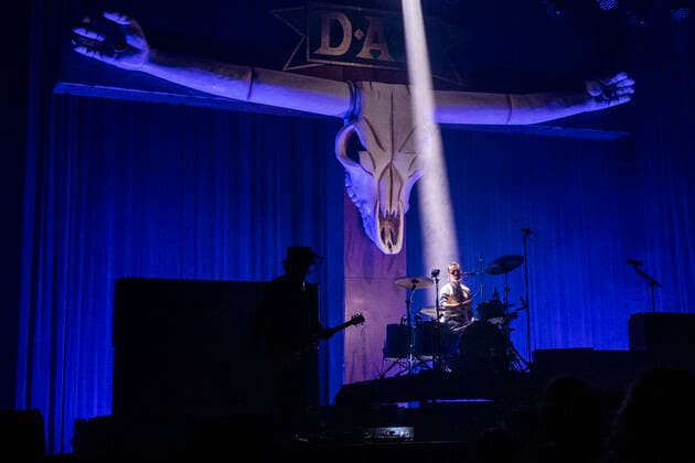 D-A-D afholder koncert i Herning Kongrescenter, torsdag den 29. oktober 2020. Det danske rockband D-A-D skulle spille to store danske koncerter, men paa grund af de gaeldende coronarestriktioner, er disse blevet aflyst og erstattet af ti mindre koncerter.. , Herning Denmark