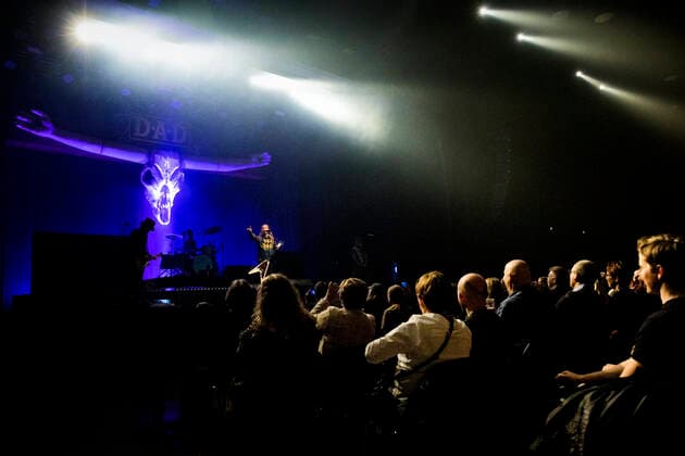 D-A-D afholder koncert i Herning Kongrescenter, torsdag den 29. oktober 2020. Det danske rockband D-A-D skulle spille to store danske koncerter, men paa grund af de gaeldende coronarestriktioner, er disse blevet aflyst og erstattet af ti mindre koncerter.. , Herning Denmark