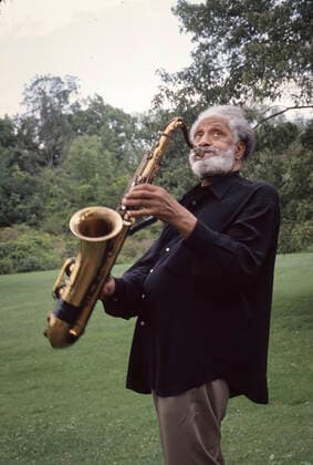 Sonny Rollins at his home, German New York, USA on August 21st, 2005.Photo by Takehiko Tokiwa AFLO)  (147256273)
