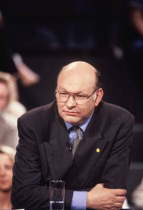 Politiker Walter Momper in der Talkshow der heisse Stuhl am 22.09.1993 *** politician Walter Momper on the talk show der heißer Stuhl on 22 09 1993