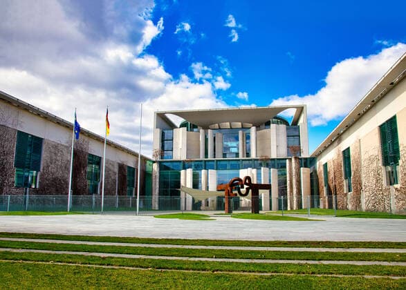 Das Bundeskanzleramt in Berlin