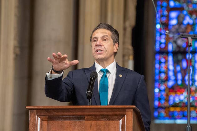 November 15, 2020, New York, United States: New York Governor Andrew Cuomo vows that New York will do a better job than all other states in the nation to get its residents vaccinated at Riverside church in New York City. Governor Cuomo said the Black and Brown communities have been impacted more greatly by COVID-19, and he will not allow the injustice to continue when a vaccination is ready for distribution. New York United States - ZUMAs197 20201115_zaa_s197_134 Copyright: xRonxAdarx