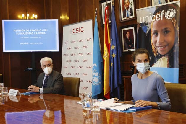 Bilder des Jahres 2020, Entertainment 11 November Entertainment Themen der Woche KW47 Entertainment Bilder des Tages 17-11-2020 Madrid Queen Letizia arriving for a meeting with members of the Spanish UNICEF at the CSIC in Madrid. No Spain  Copyright: xPPEx