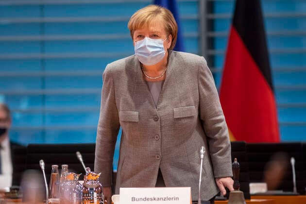 Deutschland, Berlin, Bundeskanzleramt, 121. Sitzung des Bundeskabinetts, Bundeskanzlerin Angela Merkel CDU, 18.11.2020